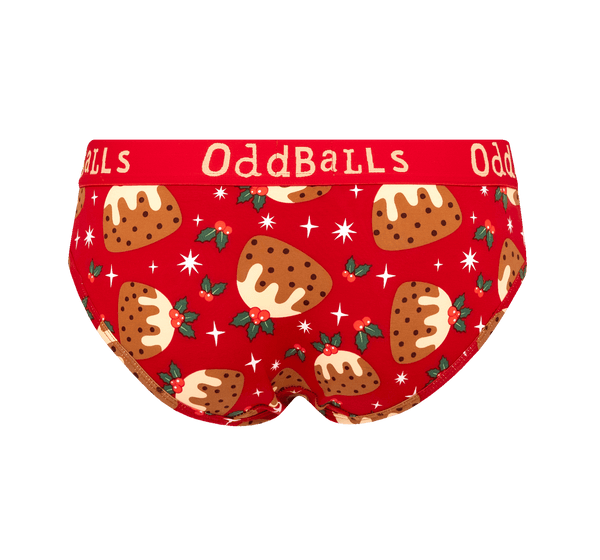 Christmas Puddings - Ladies Briefs