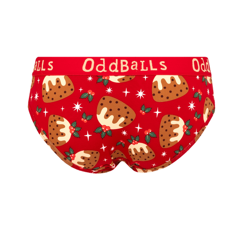 Christmas Puddings - Ladies Briefs