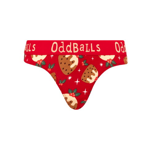 Christmas Puddings - Ladies Thong