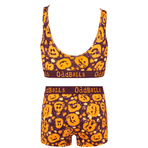 Pumpkins Bundle - Womens Bralette & Boxers Matching Set