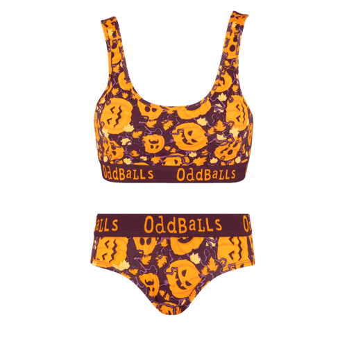 Pumpkins Bundle - Womens Bralette & Briefs Matching Set
