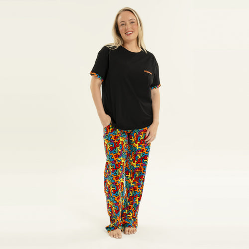 Puzzle - Women's Long Pyjamas Set (T-Shirt & Trousers)