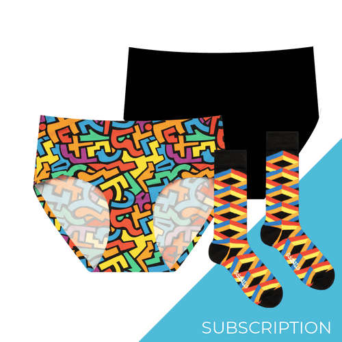 Women's Full Seamless Briefs Subscription - Monthly (Free Socks + Free Delivery!)