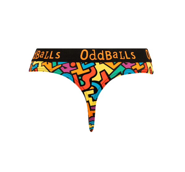 Women's Patterned Thong Subscription - 6 Month Prepaid (Free Socks + Free Delivery!)