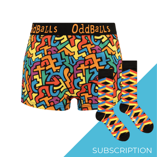 Women's Patterned Cotton Boxer Shorts Subscription - Monthly (Free Socks + Free Delivery!)