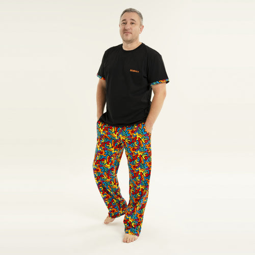 Puzzle - Men's Long Pyjamas Set (T-Shirt & Trousers)
