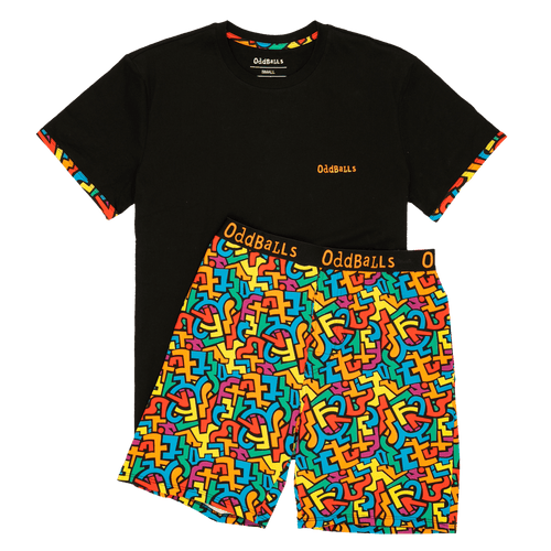 Puzzle - Men's Short Pyjamas Set (T-Shirt & Shorts)