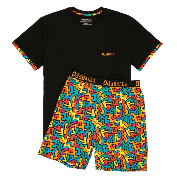 Puzzle - Men's Short Pyjamas Set (T-Shirt & Shorts)