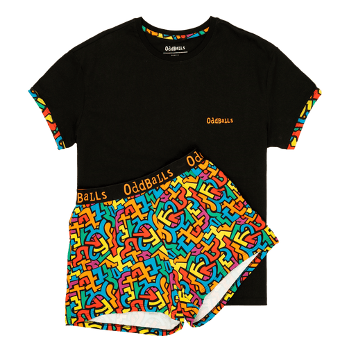 Puzzle - Women's Short Pyjamas Set (T-Shirt & Shorts)
