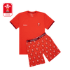 Mens Pyjamas - Welsh Rugby Union - Shorts & T-Shirt
