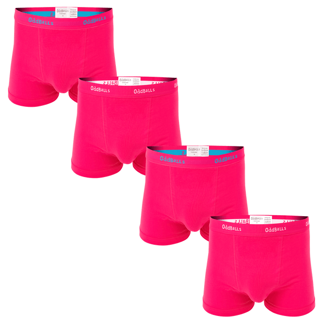 Pink Classics Bundle - Mens Boxer Briefs 4 Pack Bundle