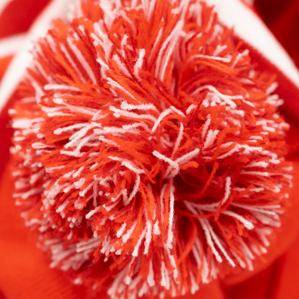 Red / Red / White - Bobble Hat