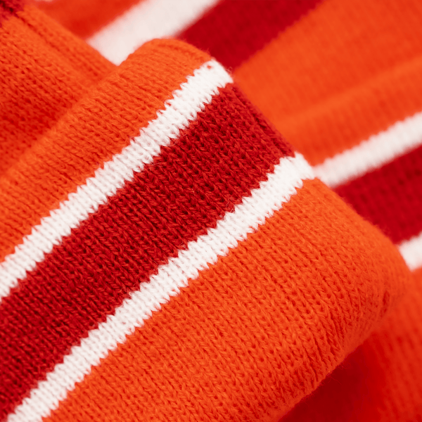 Red / Red / White - Bobble Hat