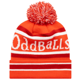 Red / Red / White - Bobble Hat