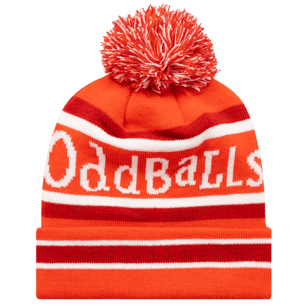 Red / Red / White - Bobble Hat