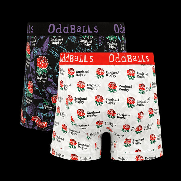England Rugby Union 25 Bundle - Mens Boxer Shorts 2 Pack