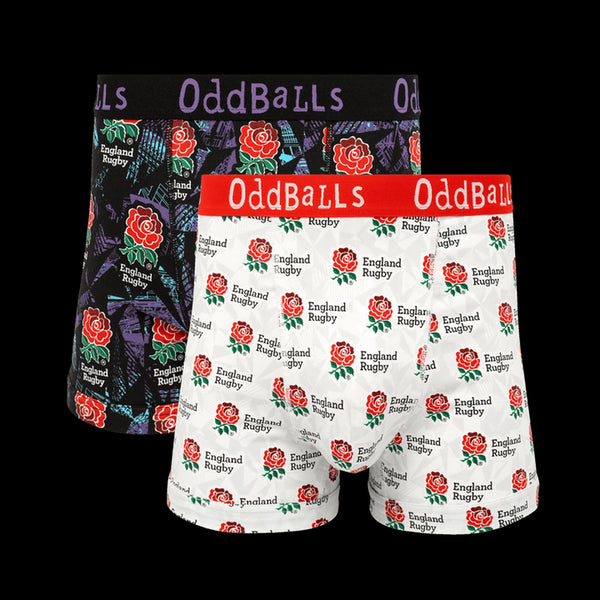 England Rugby Union 25 Bundle - Mens Boxer Shorts 2 Pack