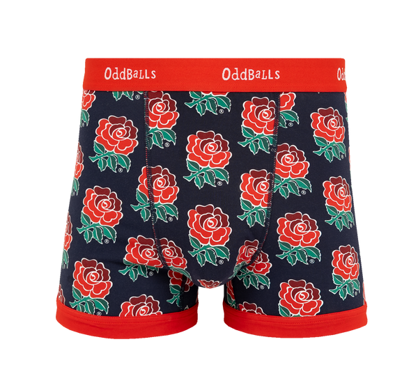 England Rugby Union Away 26/27 - Mens Cotton Boxer Shorts - Front