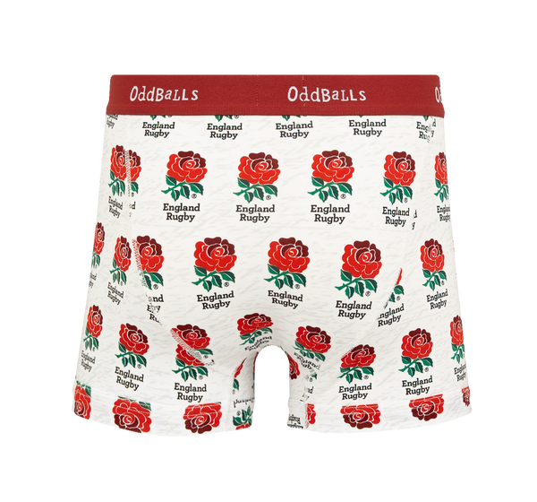 England Rugby Union Home 26/27 - Mens Cotton Boxer Shorts - Back