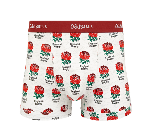 England Rugby Union Home 26/27 - Mens Cotton Boxer Shorts