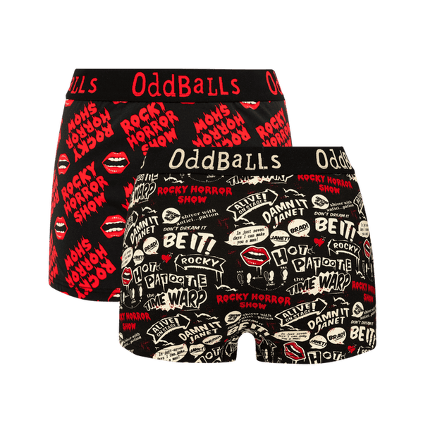 The Rocky Horror Show Bundle - Ladies Boxer Shorts 2 Pack