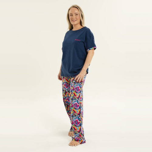 Ripple - Women's Long Pyjamas Set (T-Shirt & Trousers)