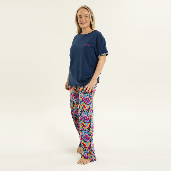 Ripple - Women's Long Pyjamas Set (T-Shirt & Trousers)