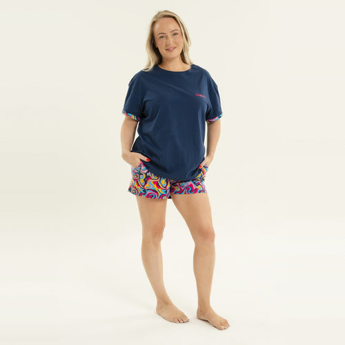 Ripple - Women's Short Pyjamas Set (T-Shirt & Shorts)