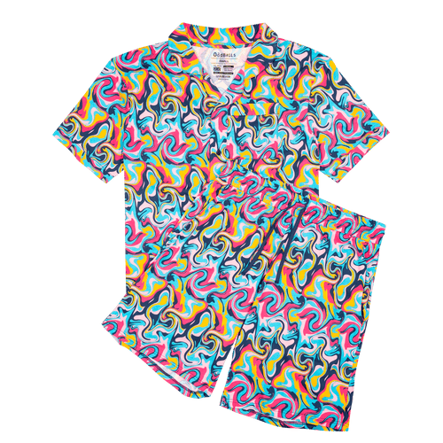 Ripple - Modal Men's Short Button Up Pyjamas Set