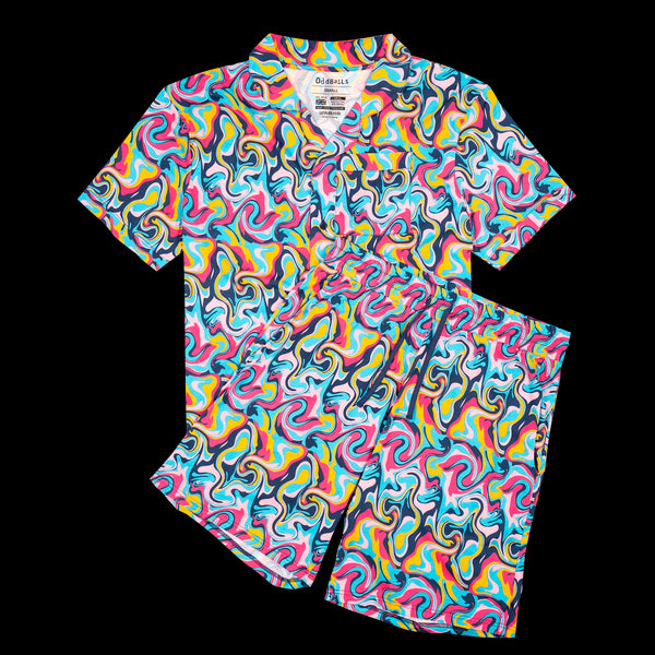 Ripple - Modal Men's Short Button Up Pyjamas Set