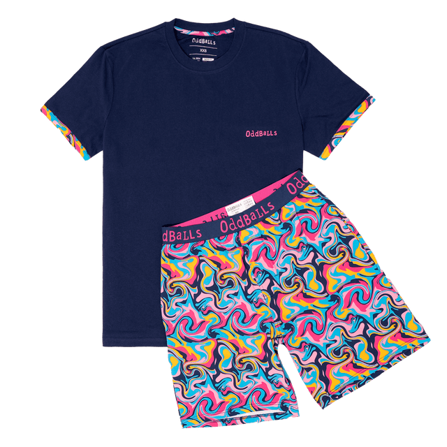 Mens Pyjamas - Ripple - Shorts & T-Shirt