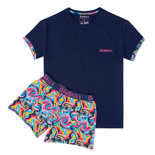 Ripple - Women's Short Pyjamas Set (T-Shirt & Shorts)