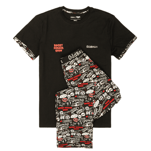 Mens Long Pyjamas - Rocky Horror - Trousers & T-Shirt