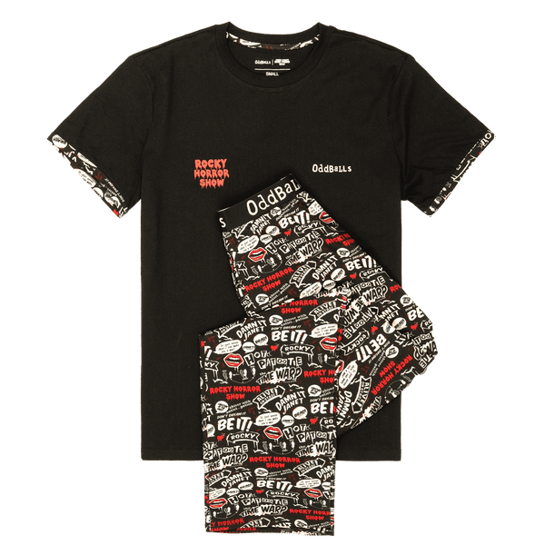 Mens Long Pyjamas - Rocky Horror - Trousers & T-Shirt