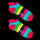 Rosy Stripes - Ankle Trainer Socks