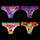 Retro Bundle - Ladies Seamless Brazilian Briefs 4 Pack Bundle