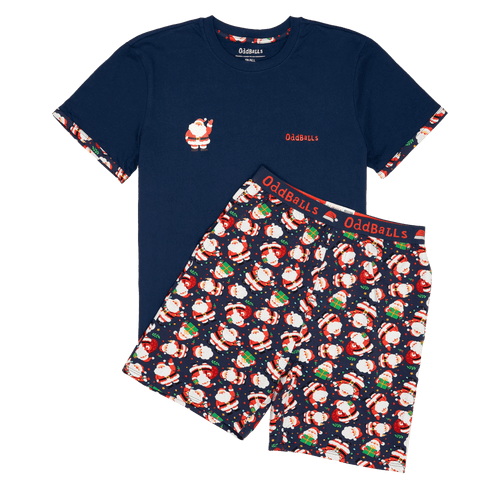 Santa - Men's Short Pyjamas Set (T-Shirt & Shorts)