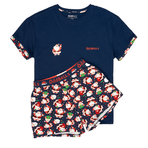 Santa - Women's Short Pyjamas Set (T-Shirt & Shorts)