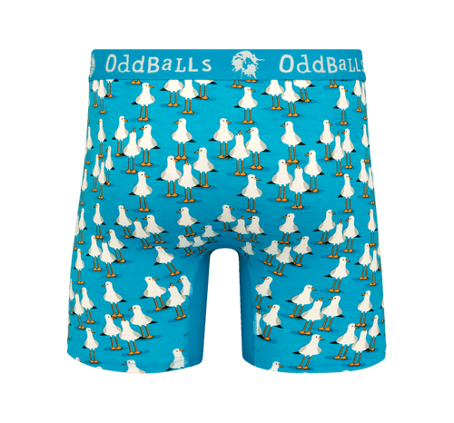 Seagulls - Mens Bamboo Boxer Shorts