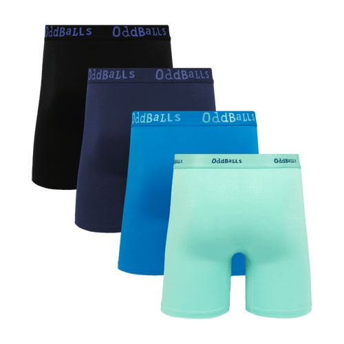 Seas the Day Bundle - Mens Bamboo Boxer Shorts 4 Pack