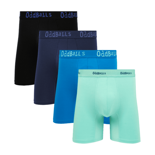 Seas the Day Bundle - Mens Bamboo Boxer Shorts 4 Pack