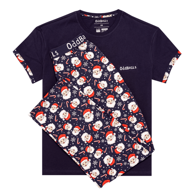 Womens Long Pyjamas - Secret Santa - Long and T-Shirt