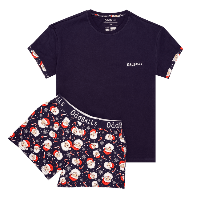 Womens Short Pyjamas - Secret Santa - Shorts and T-Shirt