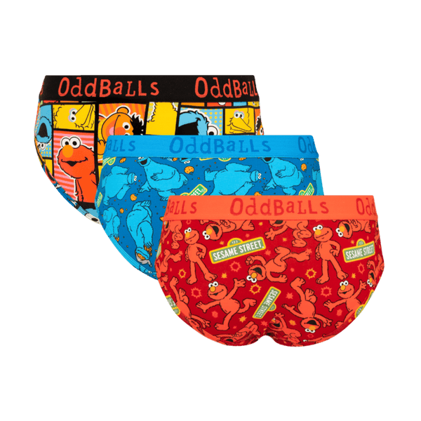 Sesame Street Bundle - Ladies Cotton Briefs 3 Pack back