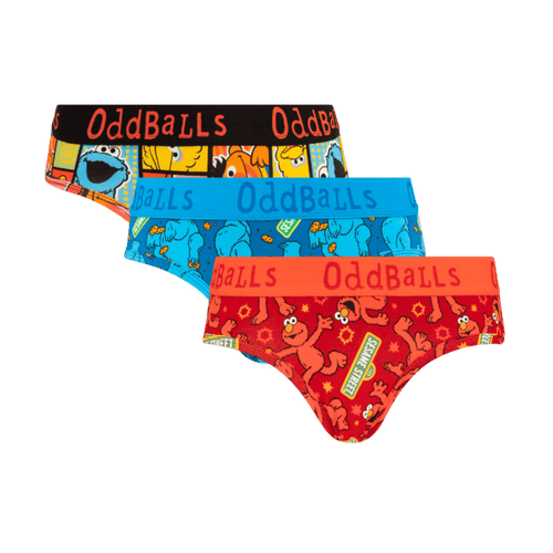 Sesame Street Bundle - Ladies Cotton Briefs 3 Pack