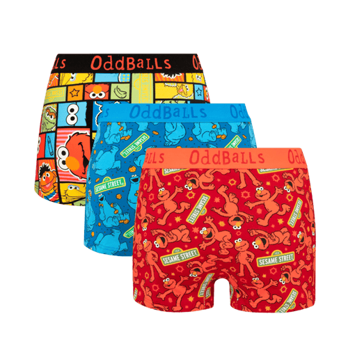 Sesame Street - Ladies Cotton Boxer Shorts 3 Pack