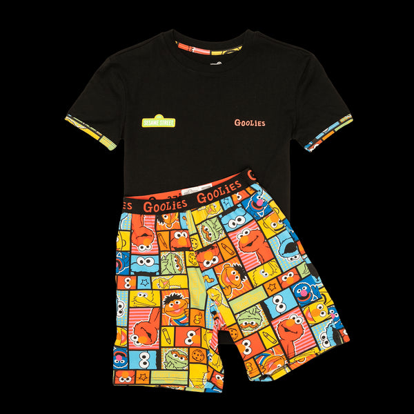 Sesame Street - Kids Shorts Pyjamas Set (T-Shirt & Shorts)