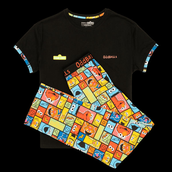 Sesame Street - Women's Long Pyjamas Set (T-Shirt & Trousers)