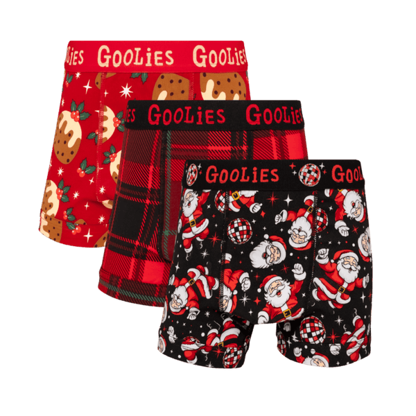 Sleigh All Day Bundle - Kids Cotton Boxer Shorts 3 Pack front