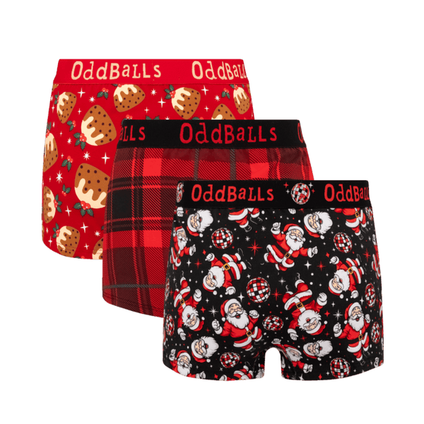 Sleigh All Day Bundle - Ladies Cotton Boxer Shorts 3 Pack back